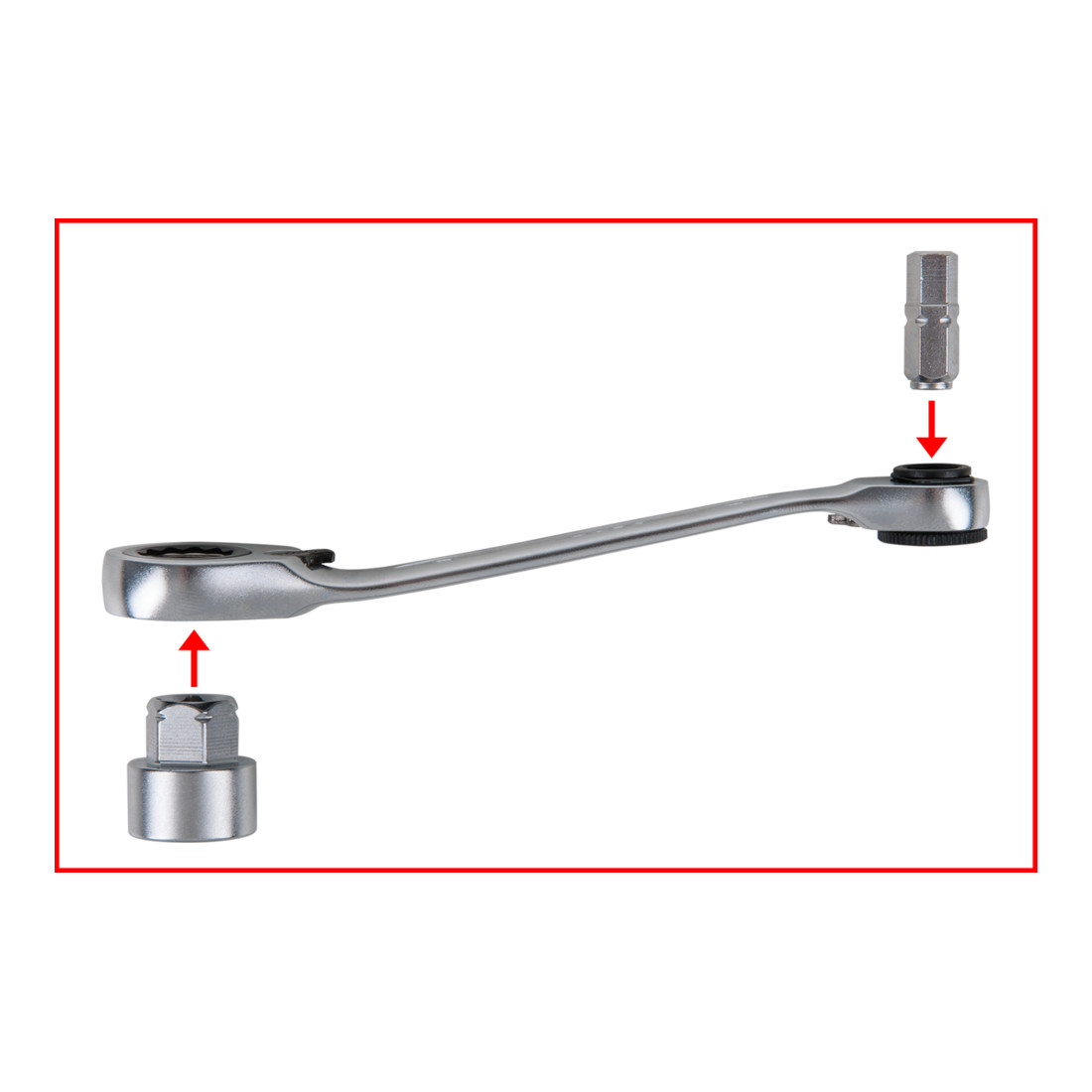 KS Tools 1/4" + 11 mm doorvoer dopsleutels en bitset, 31 st.