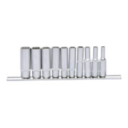 KS Tools 1/4" 12-kant-Stecknuss-Satz, lang, 10-teilig-3
