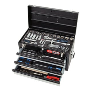 KS Tools 1/4''+1/2'' CHROMEplus Universal-Werkzeug-Satz, 99-teilig