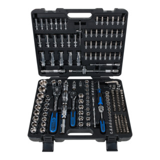 KS Tools 1/4''+3/8''+1/2'' CHROMEplus Steckschlüssel-Satz, 195-tlg.