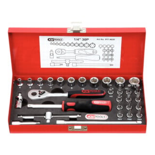 KS Tools 1/4'' Steckschlüssel-Satz, 30-teilig