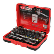 KS Tools 1/4'' TORSIONpower Bit-Stecknuss-Box, 33-tlg.