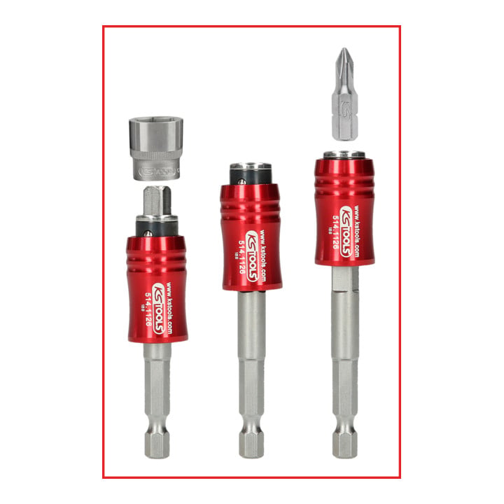 KS Tools 1/4" 2in1 Schnellwechsel-Bithalter
