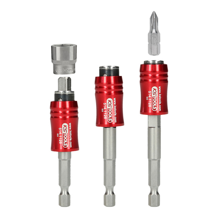 KS Tools 1/4" 2in1 snelwissel bithouder
