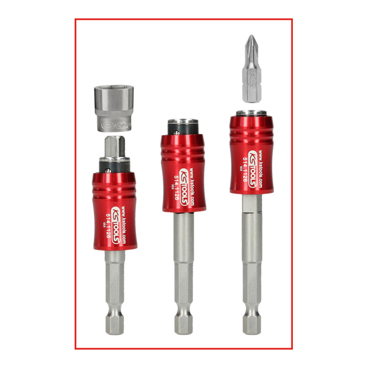 KS Tools 1/4" 2in1 snelwissel bithouder