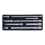 KS Tools 1/4"+3/8"+1/2" CHROMEplus Kipp-Verlängerungs-Satz, 9-teilig-3