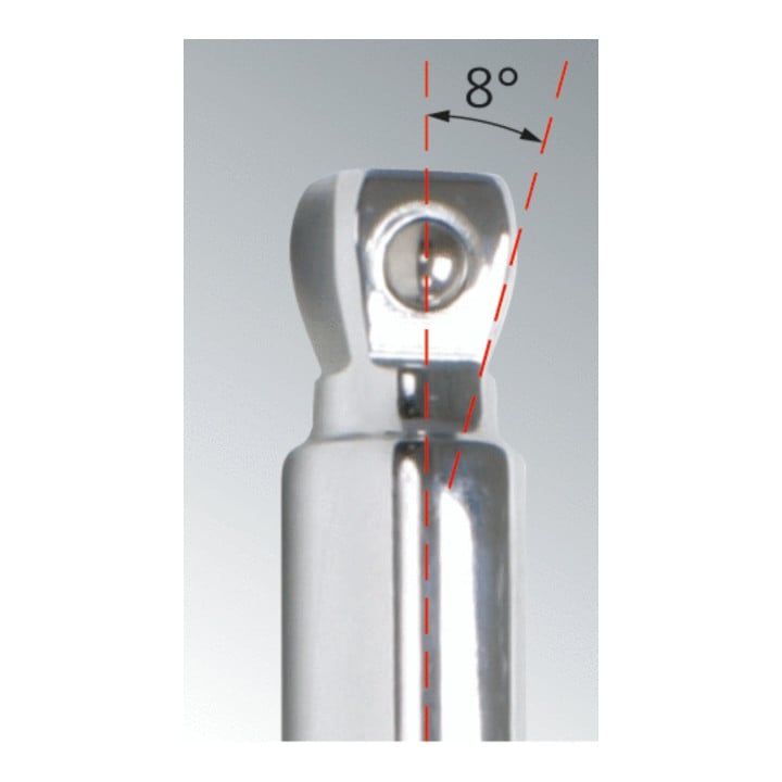 KS Tools 1/4"+3/8"+1/2" CHROMEplus Kipp-Verlängerungs-Satz, 9-teilig
