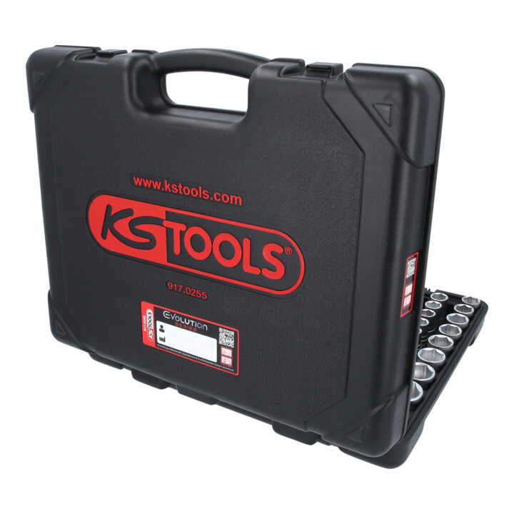 KS Tools 1/4"+3/8"+1/2" Dopsleutelset, 255-dlg