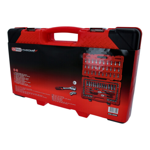 KS Tools 1/4"+3/8" CHROMEplus Steckschlüssel-Satz, 100-tlg.