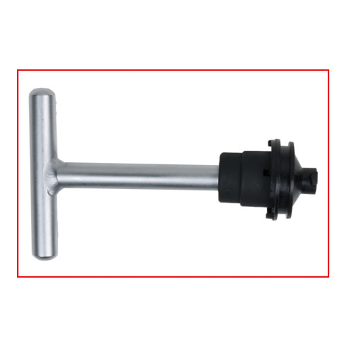 KS Tools 1/4"+3/8" olie service speciaal profiel set voor kunststof olie aftappluggen, 5 stuks.