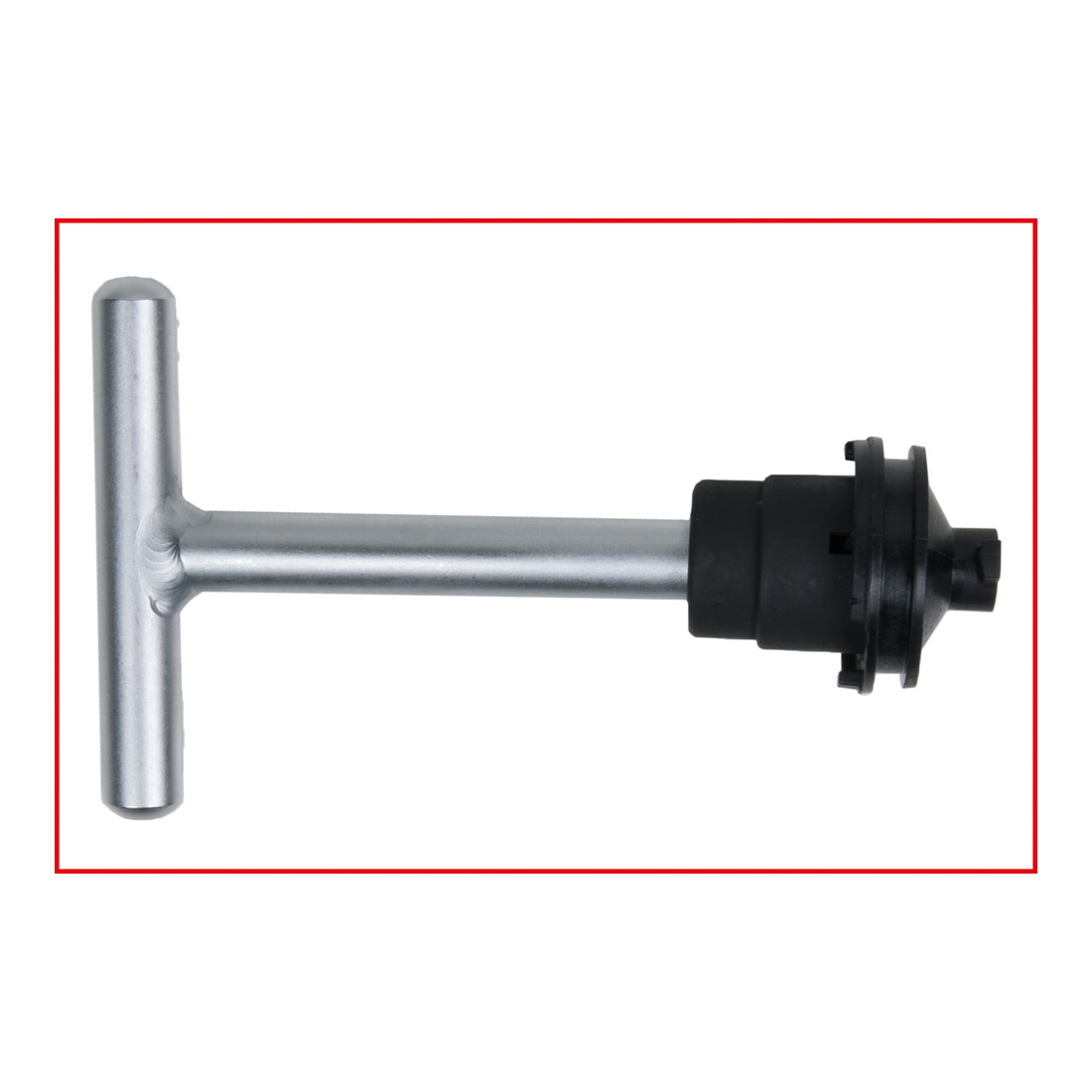 KS Tools 1/4"+3/8" olie service speciaal profiel set voor kunststof olie aftappluggen, 5 stuks.