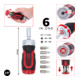 KS Tools 1/4" 6 in 1 Mini-Ratschen-Schraubendreher