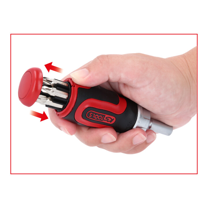 KS Tools 1/4" 6 in 1 Mini-Ratschen-Schraubendreher