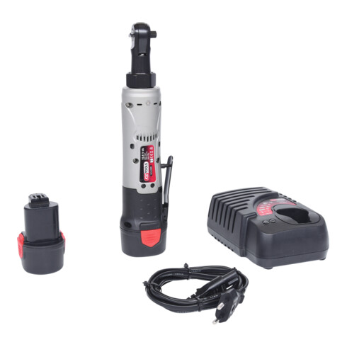 KS Tools 1/4" accu-omkeerbare ratel, 34Nm, 220 rpm 10,8V, met 2 accu's en 1 lader