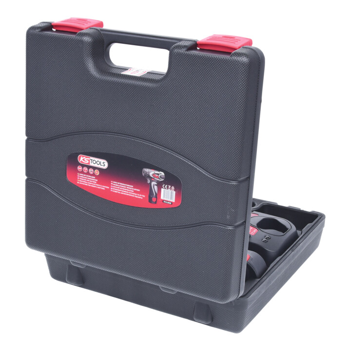 KS Tools 1/4" accuschroevendraaier, 24Nm, 400 omw/min 10,8V, met 2 batterijen en 1 lader