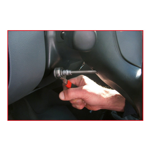 KS Tools 1/4" Airbag-Bit-Stecknuss mit Stirnlochbohrung