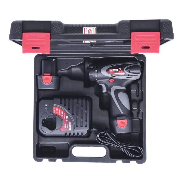 KS Tools 1/4" Akku-Bit-Schrauber, 24Nm, 400 U/min 10,8V, mit 2 Akkus und 1 Ladegerät