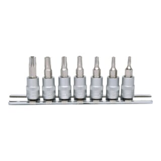 KS Tools 1/4" bit dopsleutelset, 7-delig, TB10-TB40 met boring