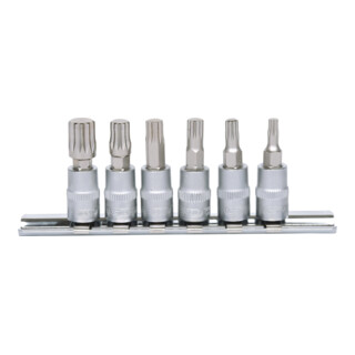 KS Tools 1/4" bit dopsleutelset XZN, 6 stuks, M4-M10