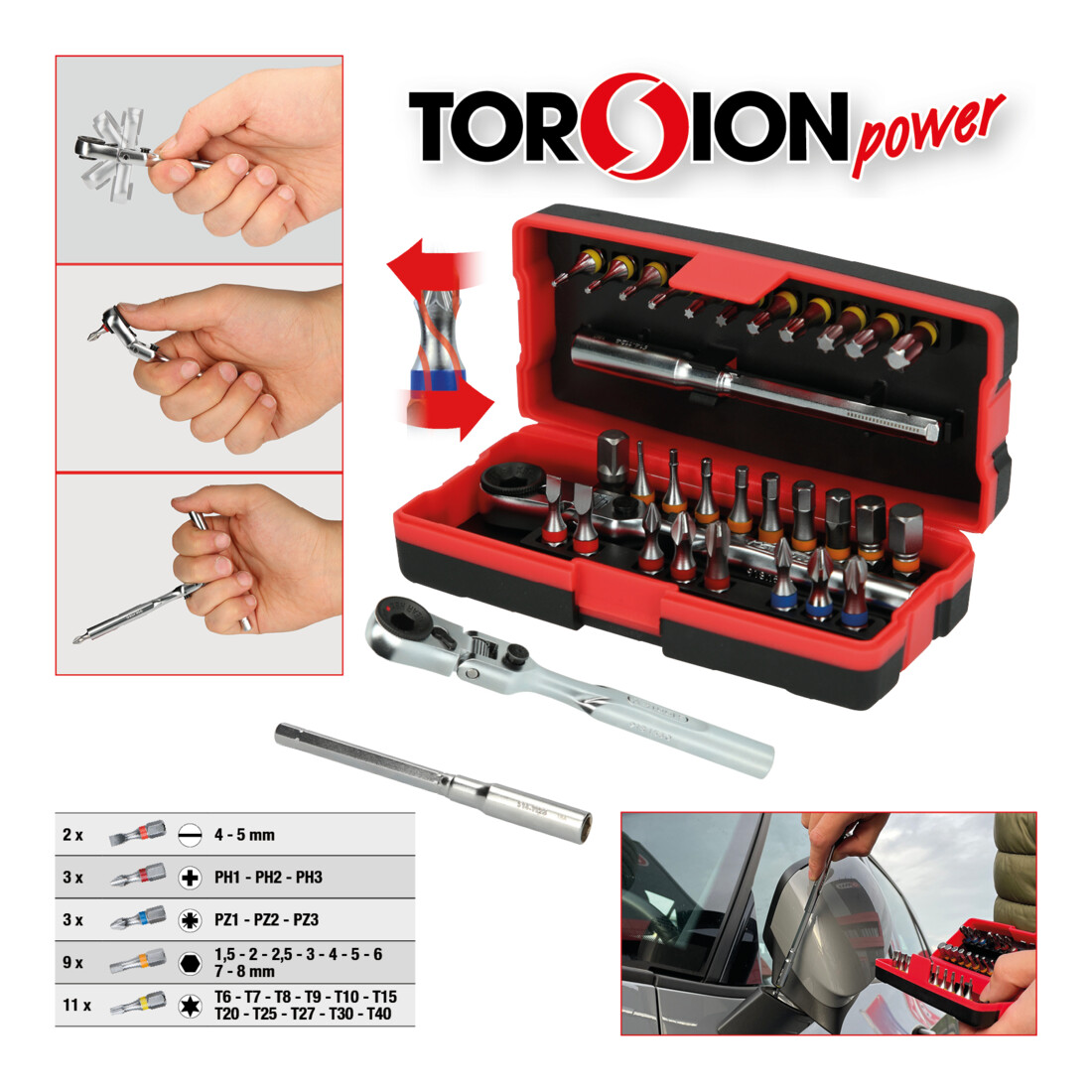 KS Tools 1/4" Bit-Satz, 31-tlg.
