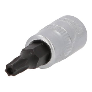 KS Tools 1/4" Bit-Stecknuss TX mit Stirnlochbohrung
