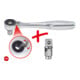 KS Tools 1/4" Bit-Umschalt-Knarre mit Steckadapter für Stecknüsse