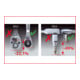 KS Tools 1/4" bit verstelbare ratel met insteekadapter voor doppen-4