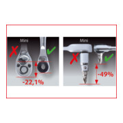 KS Tools 1/4" bit verstelbare ratel met insteekadapter voor doppen-5