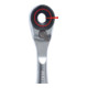 KS Tools 1/4" bit verstelbare ratel met insteekadapter voor doppen