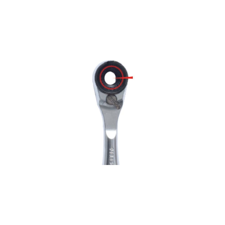KS Tools 1/4" bit verstelbare ratel met insteekadapter voor doppen