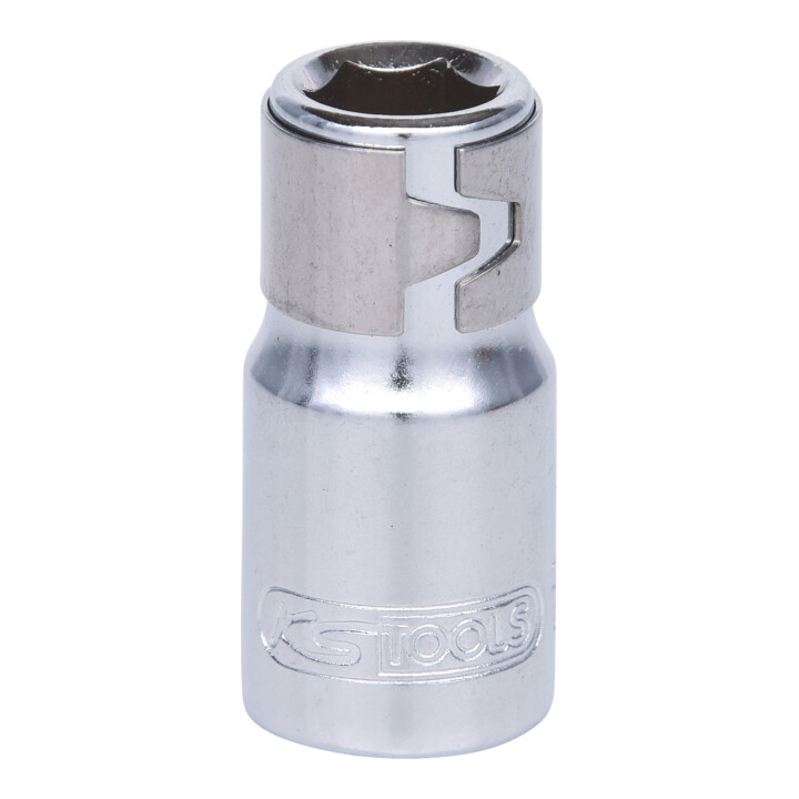 KS Tools 1/4" CHROMEplus Bit-Adapter-Stecknuss,für Bits 1/4"mit Spannring