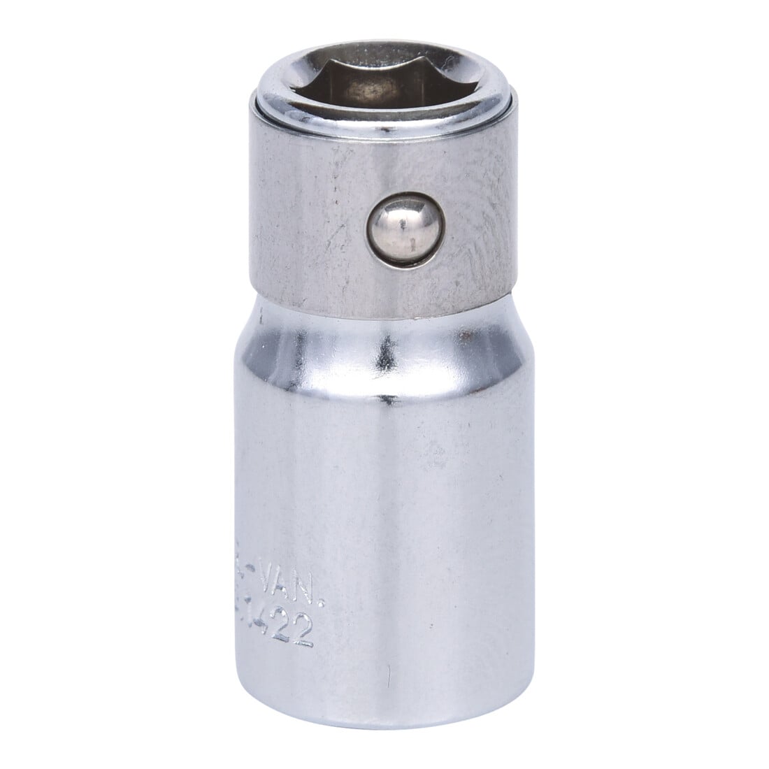 KS Tools 1/4" CHROMEplus Bit-Adapter-Stecknuss,für Bits 1/4"mit Spannring