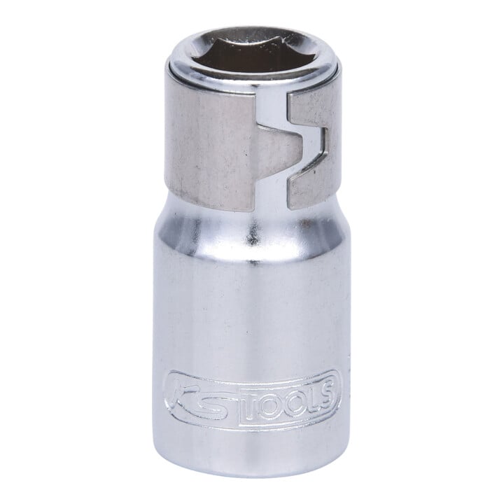 KS Tools 1/4" CHROMEplus bit-adapterbus, voor 1/4" bits met klemring