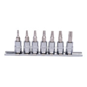 KS Tools 1/4" CHROMEplus bit doppenset TX, 7-delig, T10-T40-3