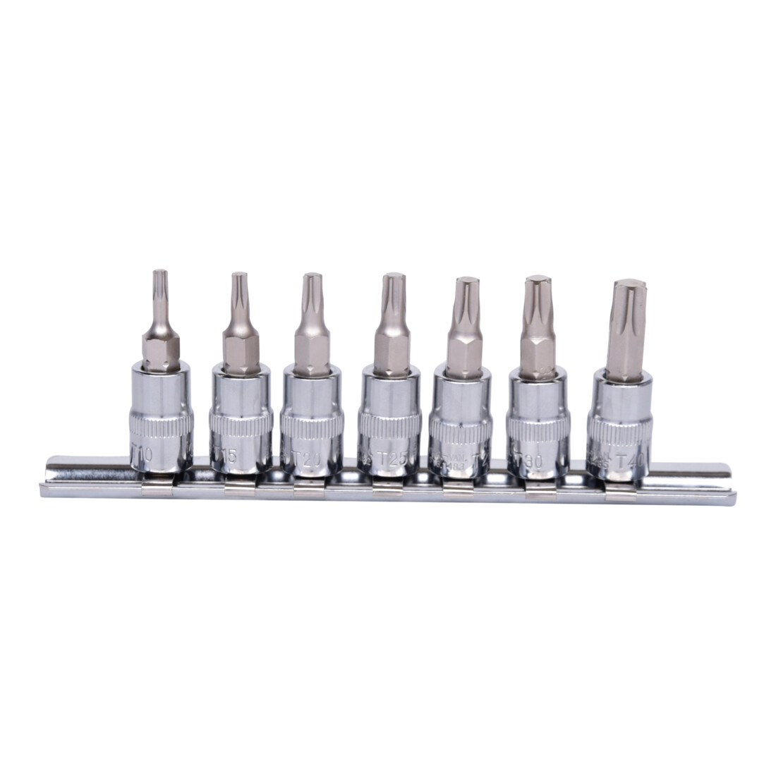 KS Tools 1/4" CHROMEplus bit doppenset TX, 7-delig, T10-T40