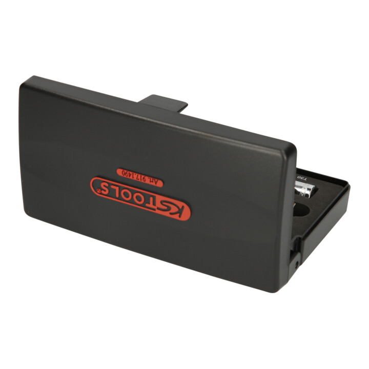KS Tools 1/4" CHROMEplus bit dopsleutelset met scharnier TX, 8 stuks T8-T40