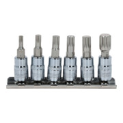 KS Tools 1/4" CHROMEplus bit dopsleutelset XZN, 6 delig-1