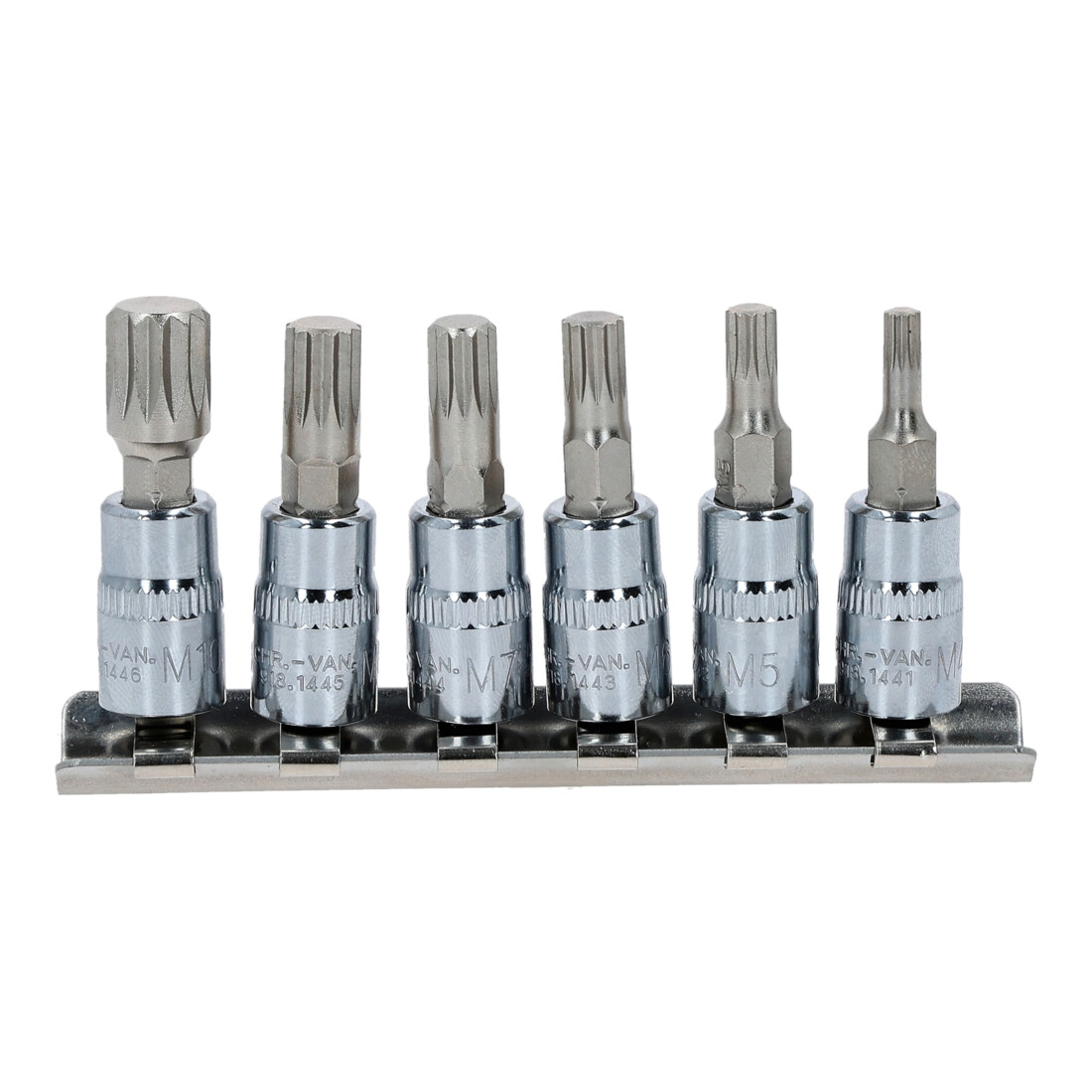 KS Tools 1/4" CHROMEplus bit dopsleutelset XZN, 6 delig