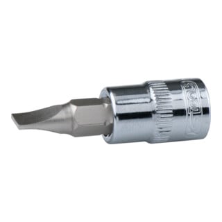 KS Tools 1/4" CHROMEplus Bit-Stecknuss Schlitz, 4mm