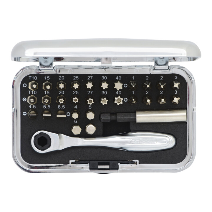 KS Tools 1/4" CHROMEplus bitset, 31 stuks