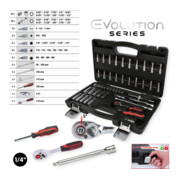KS Tools 1/4" CHROMEplus dopsleutelset, 47 stuks-2