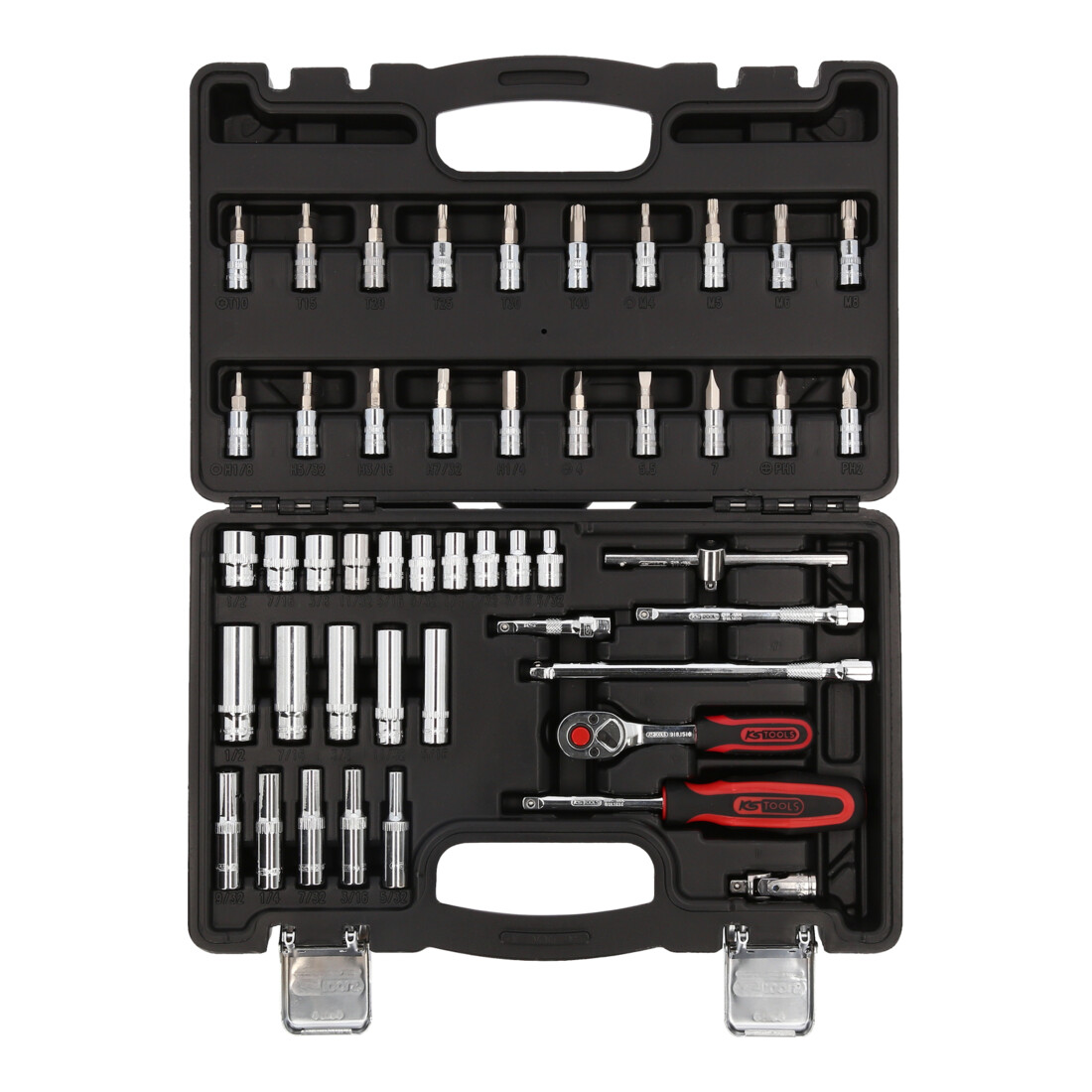KS Tools 1/4" CHROMEplus dopsleutelset, 47 stuks