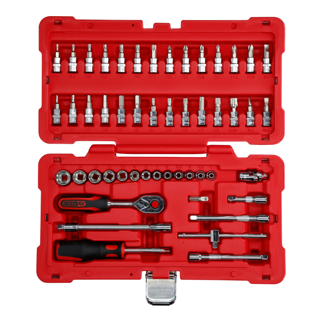 KS Tools 1/4" CHROMEplus dopsleutelset, 50-delig.