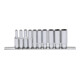 KS Tools 1/4" CHROMEplus inbussleutelset, lang, 10 stuks 4-13mm-1