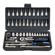 KS Tools 1/4" CHROMEplus Steckschlüssel-Satz, 46-teilig