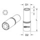 KS Tools 1/4" CHROMEplus TX-E socket, long, E8