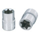 KS Tools 1/4" CHROMEplus TX-E-Stecknuss, E12