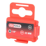 KS Tools 1/4" CLASSIC bit inbus, 25mm, kogelkop, 1/8", set van 5-2