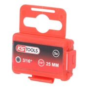 KS Tools 1/4" CLASSIC bit inbus, 25mm, kogelkop, 3/16", set van 5-2