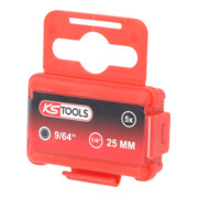 KS Tools 1/4" CLASSIC bit inbus, 25mm, kogelkop, 9/64", set van 5-2